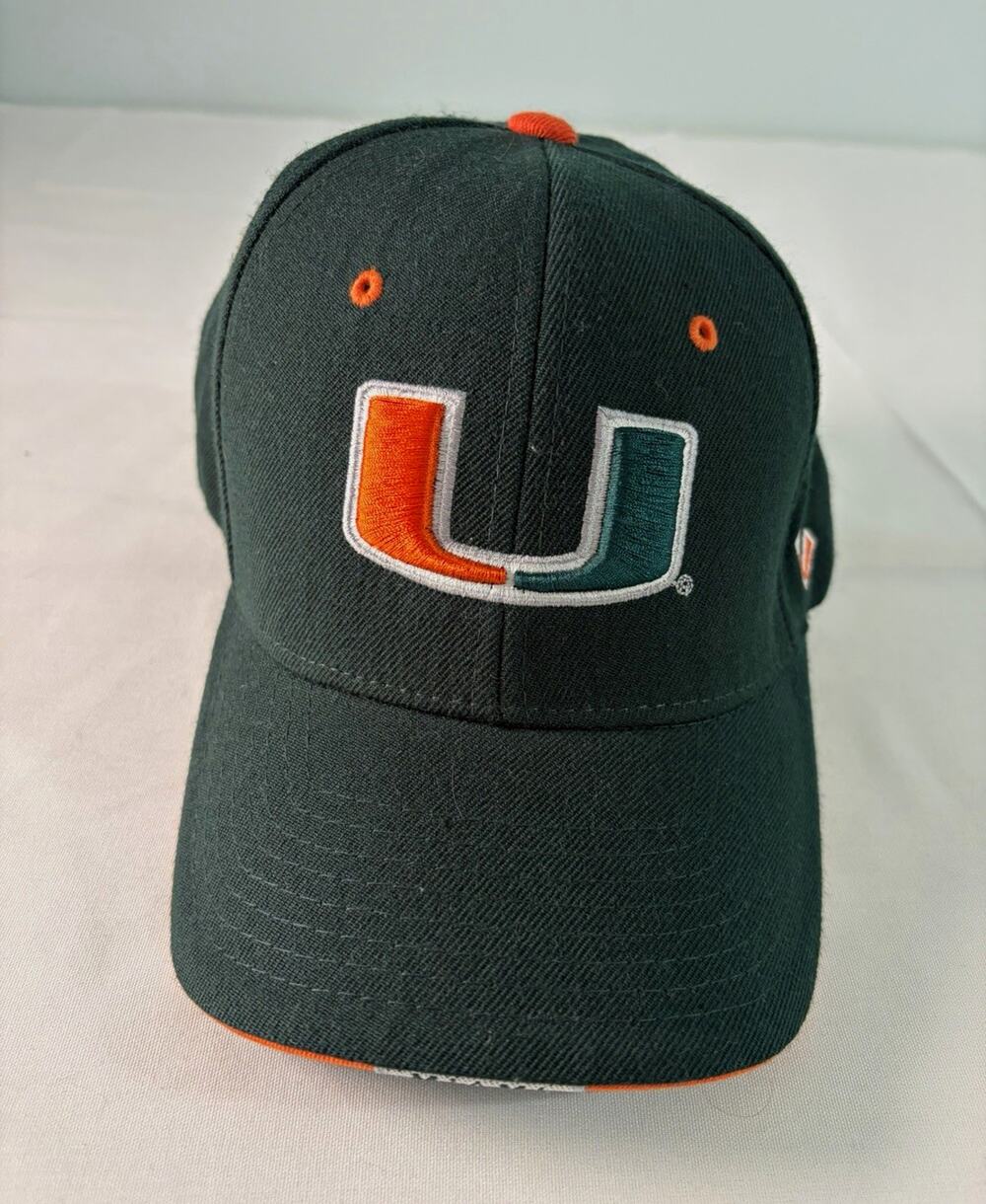 Zephyr Miami Hurricanes Green/Orange Adjustable NCAA Fan Cap